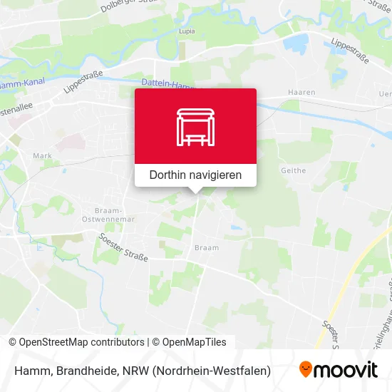 Hamm, Brandheide Karte