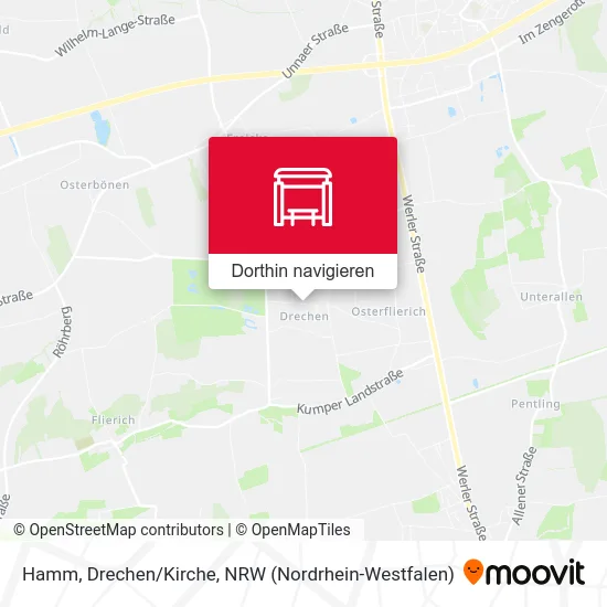 Hamm, Drechen/Kirche Karte