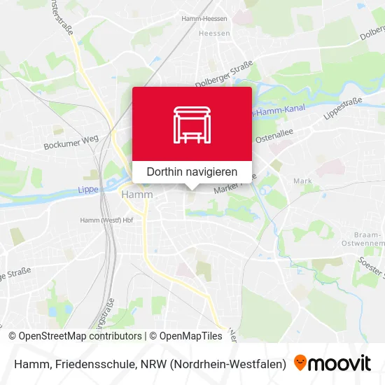 Hamm, Friedensschule Karte