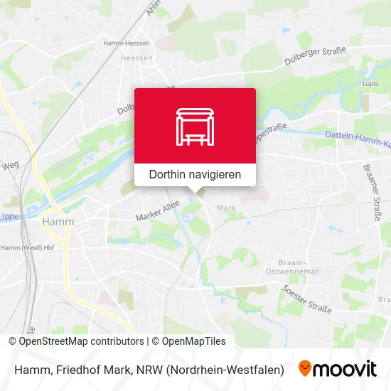 Hamm, Friedhof Mark Karte