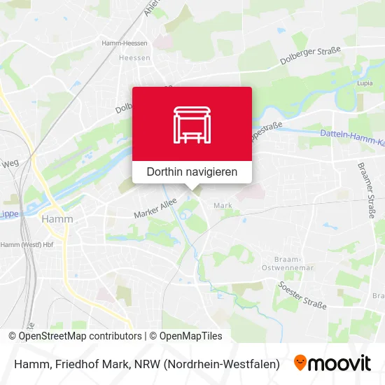 Hamm, Friedhof Mark Karte