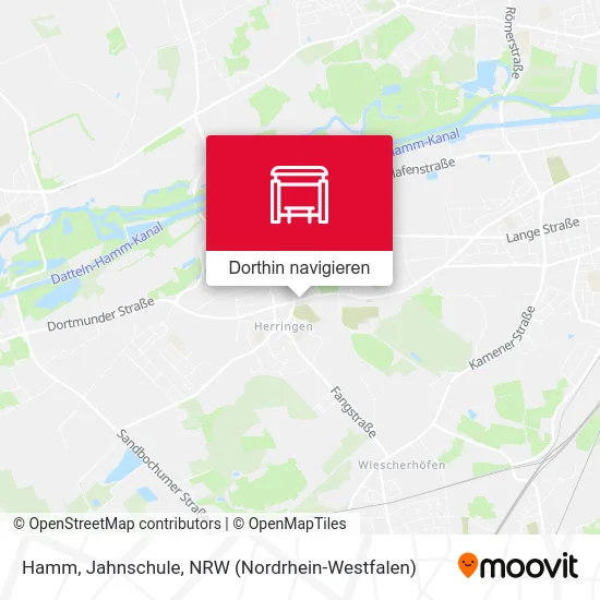 Hamm, Jahnschule Karte