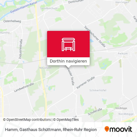 Hamm, Gasthaus Schüttmann Karte