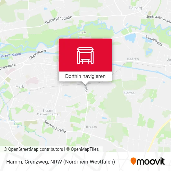 Hamm, Grenzweg Karte