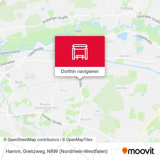 Hamm, Grenzweg Karte