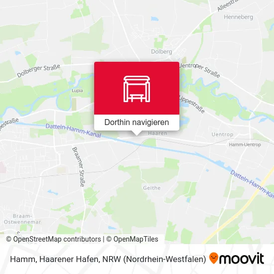 Hamm, Haarener Hafen Karte