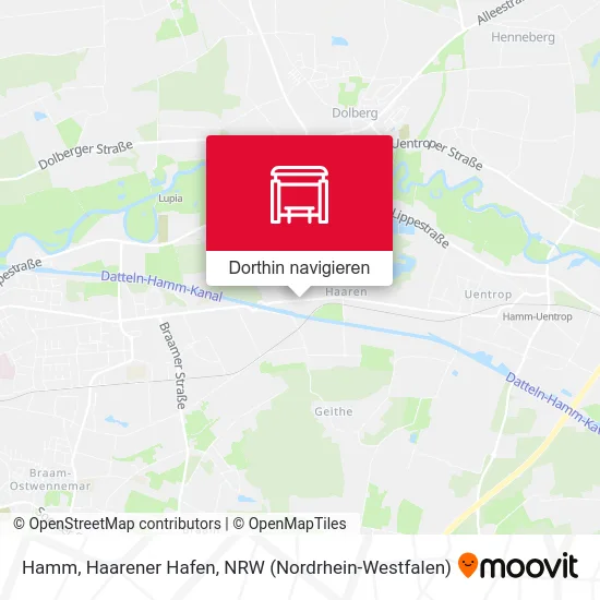 Hamm, Haarener Hafen Karte