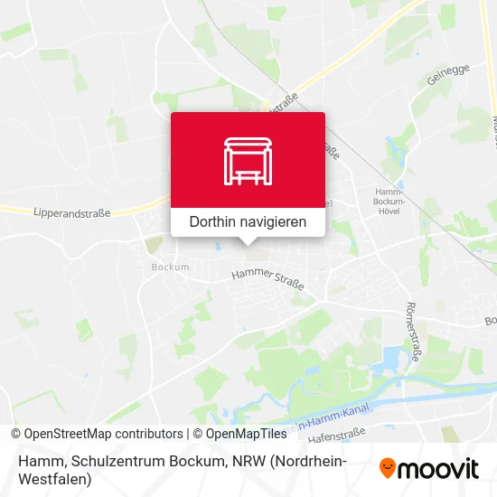 Hamm, Schulzentrum Bockum Karte