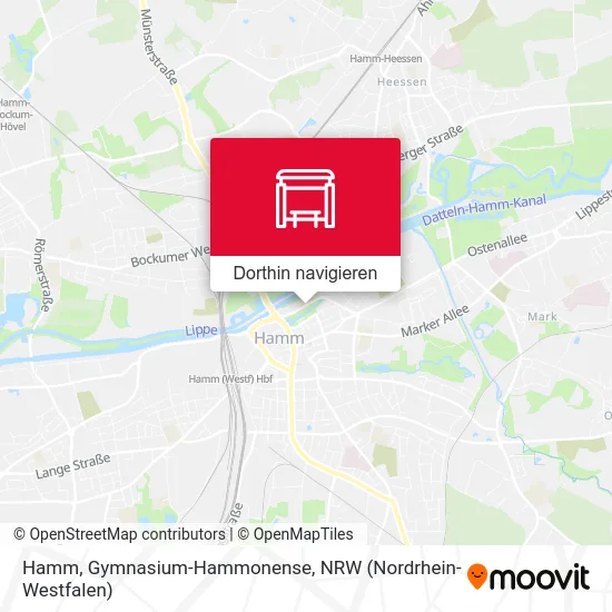 Hamm, Gymnasium-Hammonense Karte