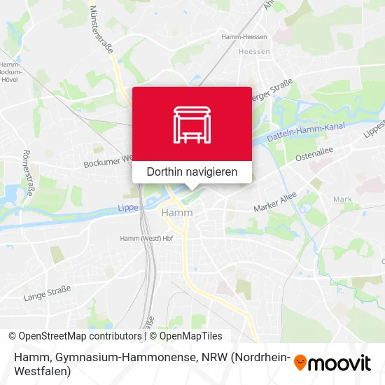 Hamm, Gymnasium-Hammonense Karte