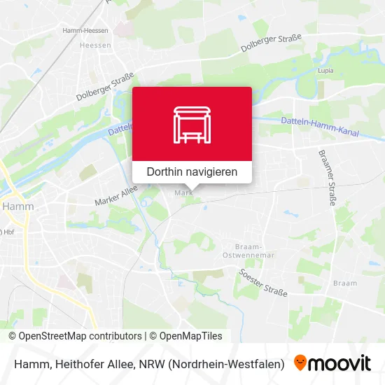 Hamm, Heithofer Allee Karte