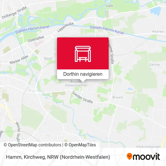 Hamm, Kirchweg Karte