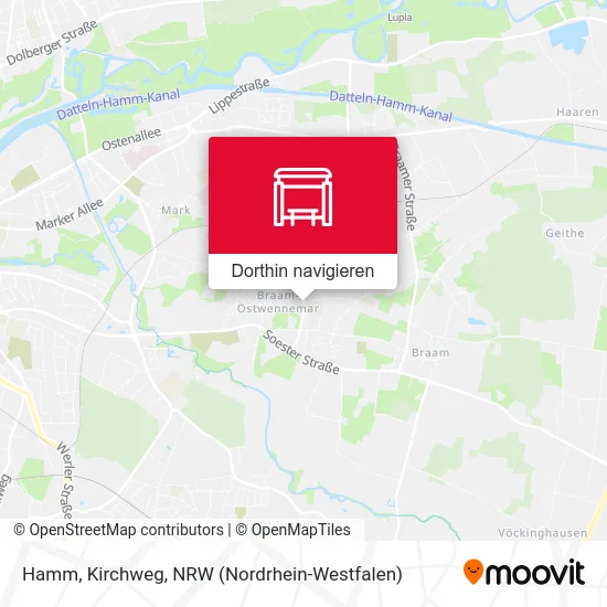 Hamm, Kirchweg Karte