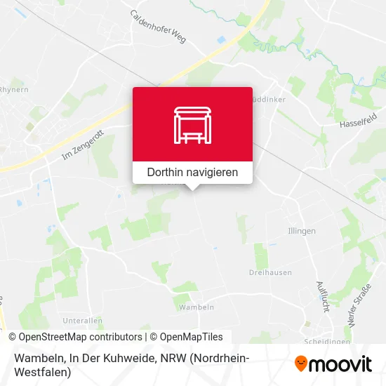 Wambeln, In Der Kuhweide Karte