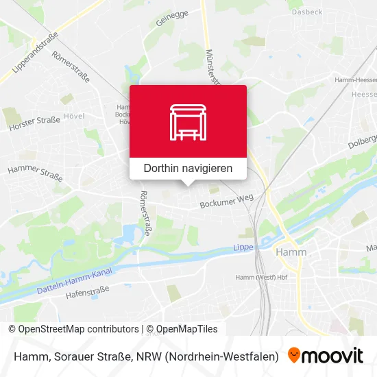 Hamm, Sorauer Straße Karte