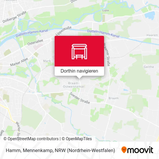 Hamm, Mennenkamp Karte