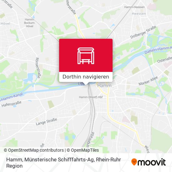 Hamm, Münsterische Schifffahrts-Ag Karte