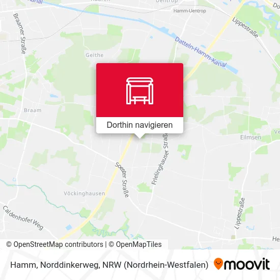 Hamm, Norddinkerweg Karte