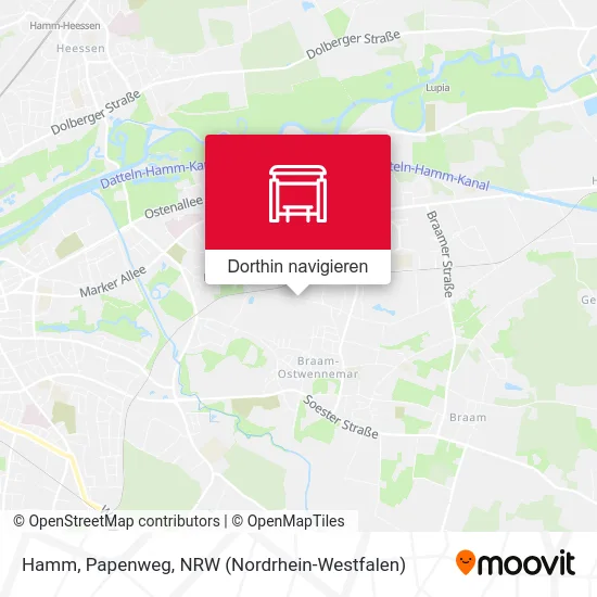 Hamm, Papenweg Karte