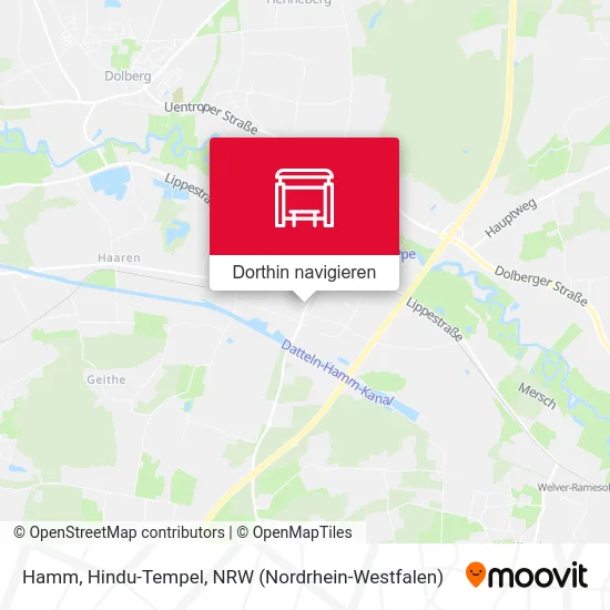 Hamm, Hindu-Tempel Karte