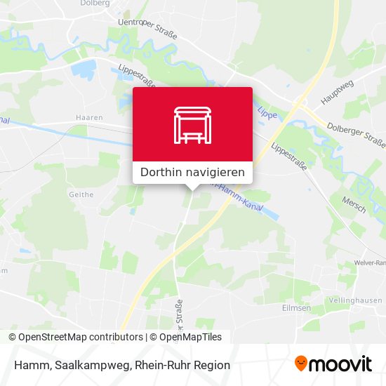 Hamm, Saalkampweg Karte