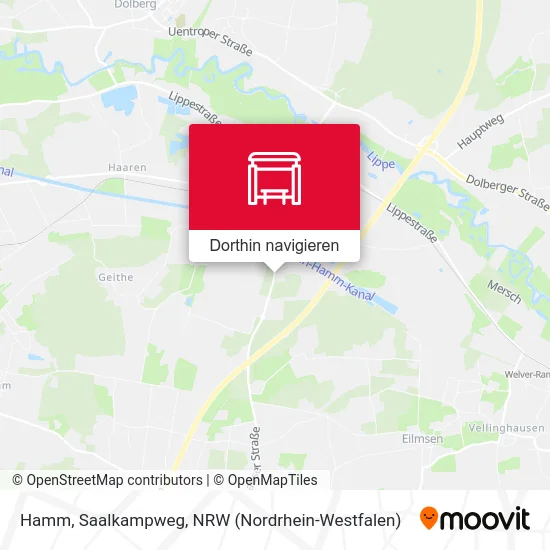 Hamm, Saalkampweg Karte