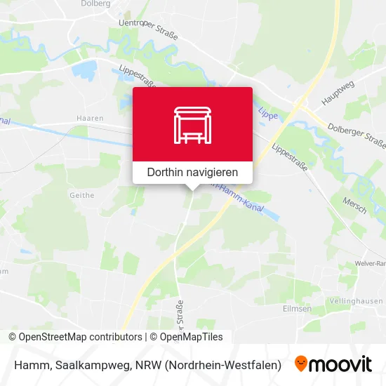 Hamm, Saalkampweg Karte