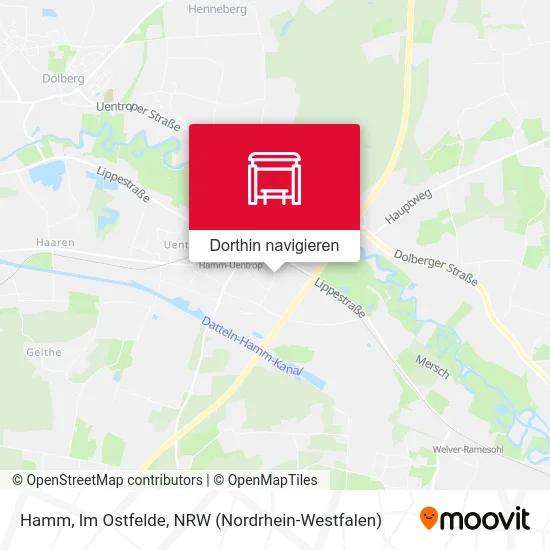 Hamm, Im Ostfelde Karte