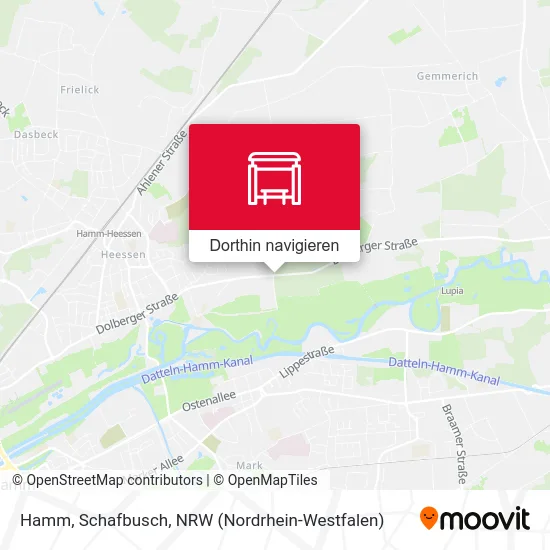 Hamm, Schafbusch Karte