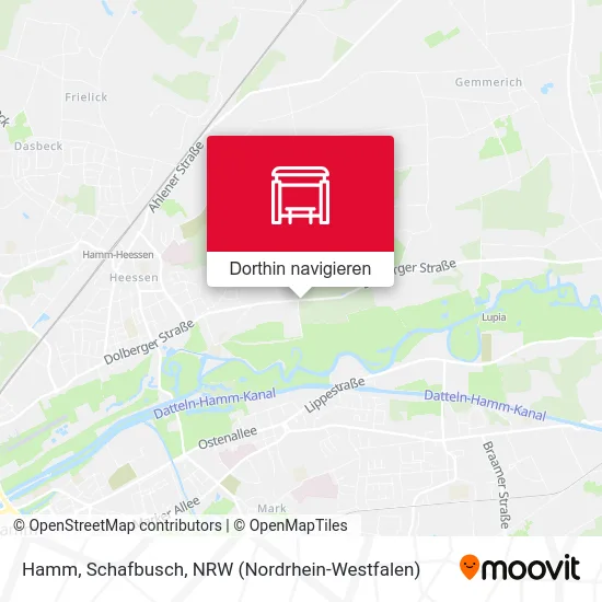 Hamm, Schafbusch Karte