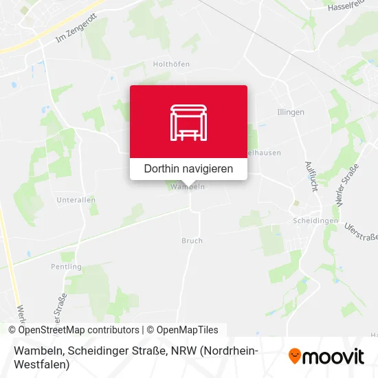 Wambeln, Scheidinger Straße Karte