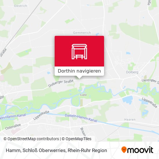 Hamm, Schloß Oberwerries Karte
