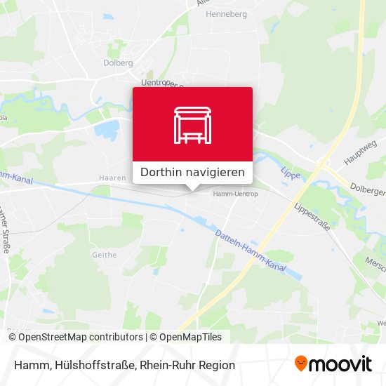 Hamm, Hülshoffstraße Karte