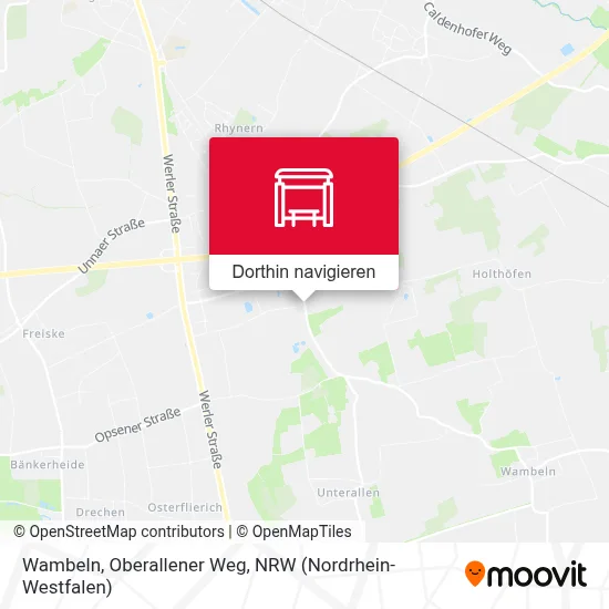 Wambeln, Oberallener Weg Karte