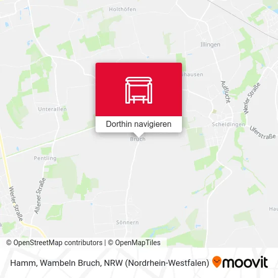 Hamm, Wambeln Bruch Karte