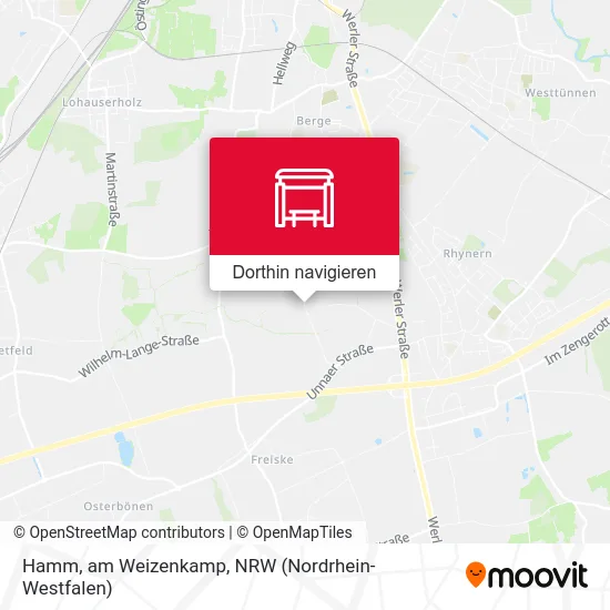 Hamm, am Weizenkamp Karte