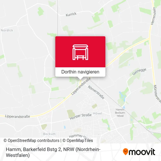 Hamm, Barkerfeld Bstg 2 Karte