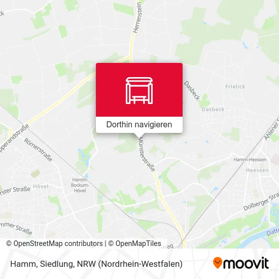 Hamm, Siedlung Karte