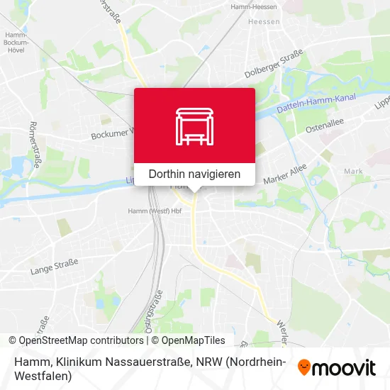 Hamm, Klinikum Nassauerstraße Karte