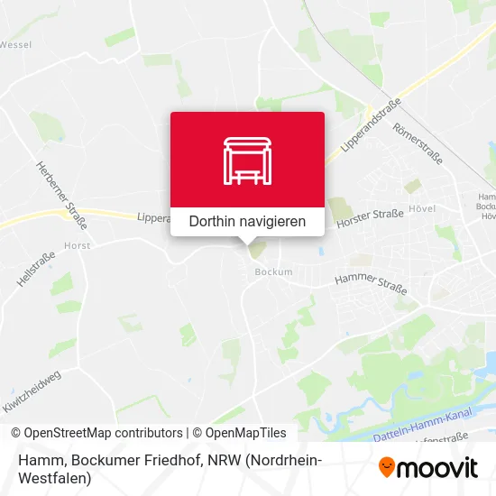 Hamm, Bockumer Friedhof Karte