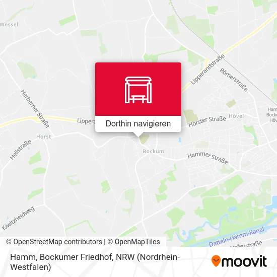 Hamm, Bockumer Friedhof Karte