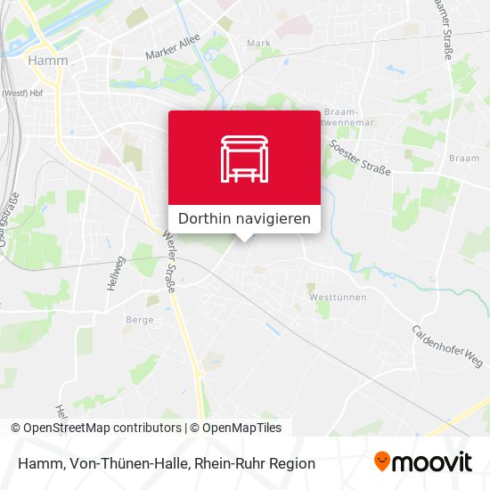 Hamm, Von-Thünen-Halle Karte