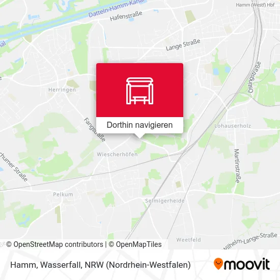 Hamm, Wasserfall Karte