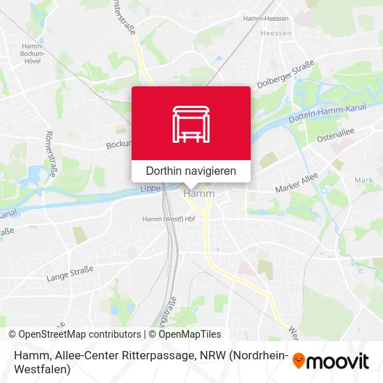 Hamm, Allee-Center Ritterpassage Karte