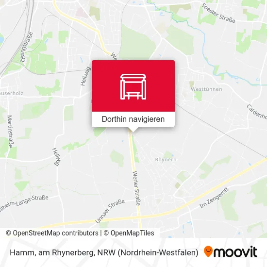 Hamm, am Rhynerberg Karte