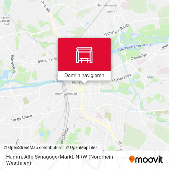 Hamm, Alte Synagoge/Markt Karte