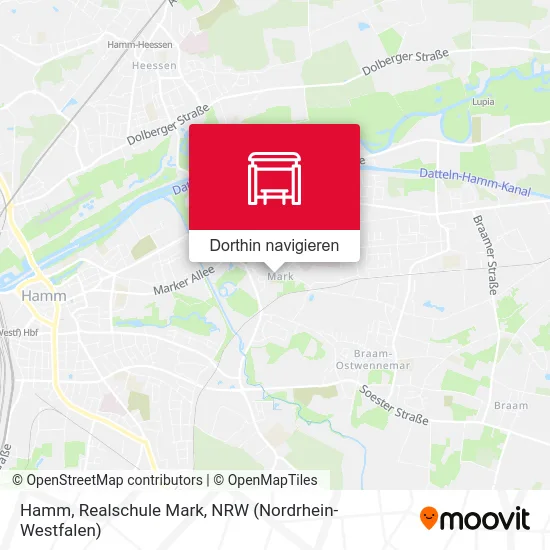 Hamm, Realschule Mark Karte