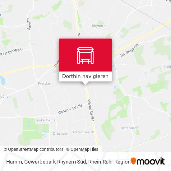 Hamm, Gewerbepark Rhynern Süd Karte