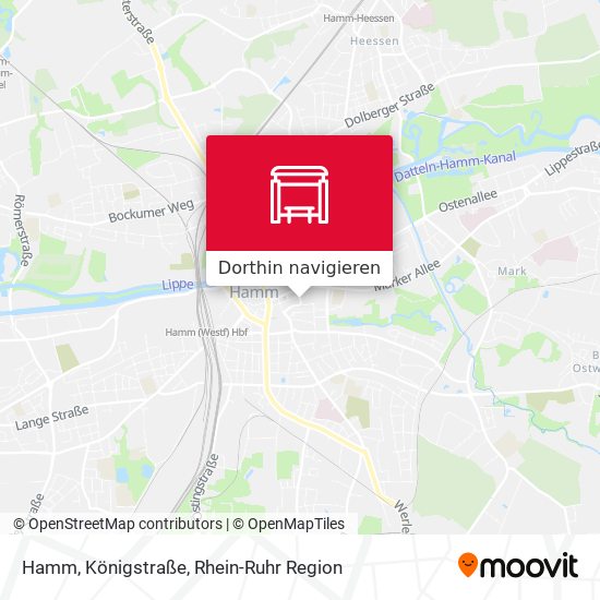Hamm, Königstraße Karte
