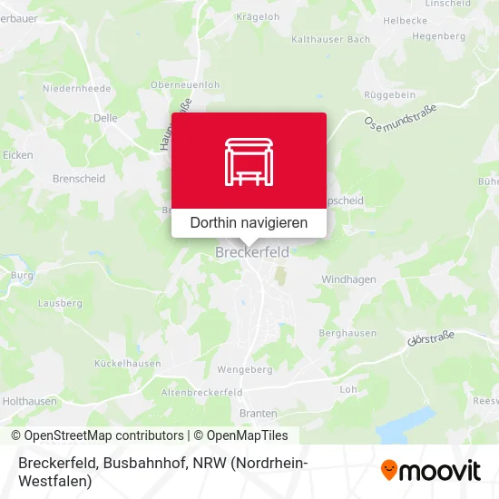 Breckerfeld, Busbahnhof Karte
